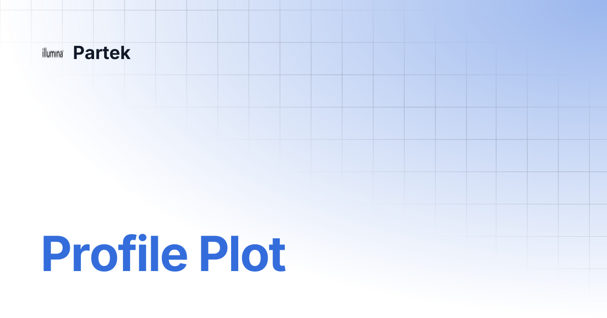 Profile Plot | Partek